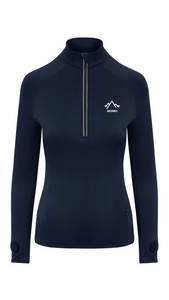 Womens Active 1/2 Zip Top - French Navy